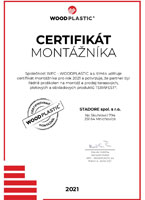 Certifikát montážníka 2021